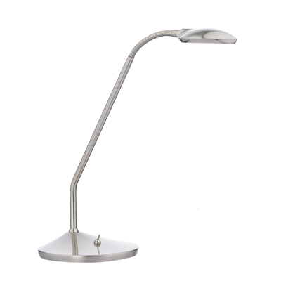 Wellington Table Lamp Satin Chrome LED