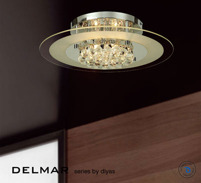 Delmar crystal round 6 light