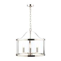 Harrington 3 light pendant polished nickel